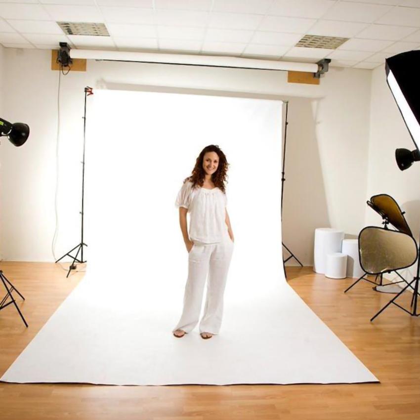 Manfrotto Super Weiß Vinyl Hintergrund Rolle 275X600cm 