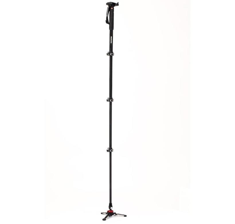 MANFROTTOXPRO Alu Video-Einbeinstativ mit 577 Adapter 4 Segmente