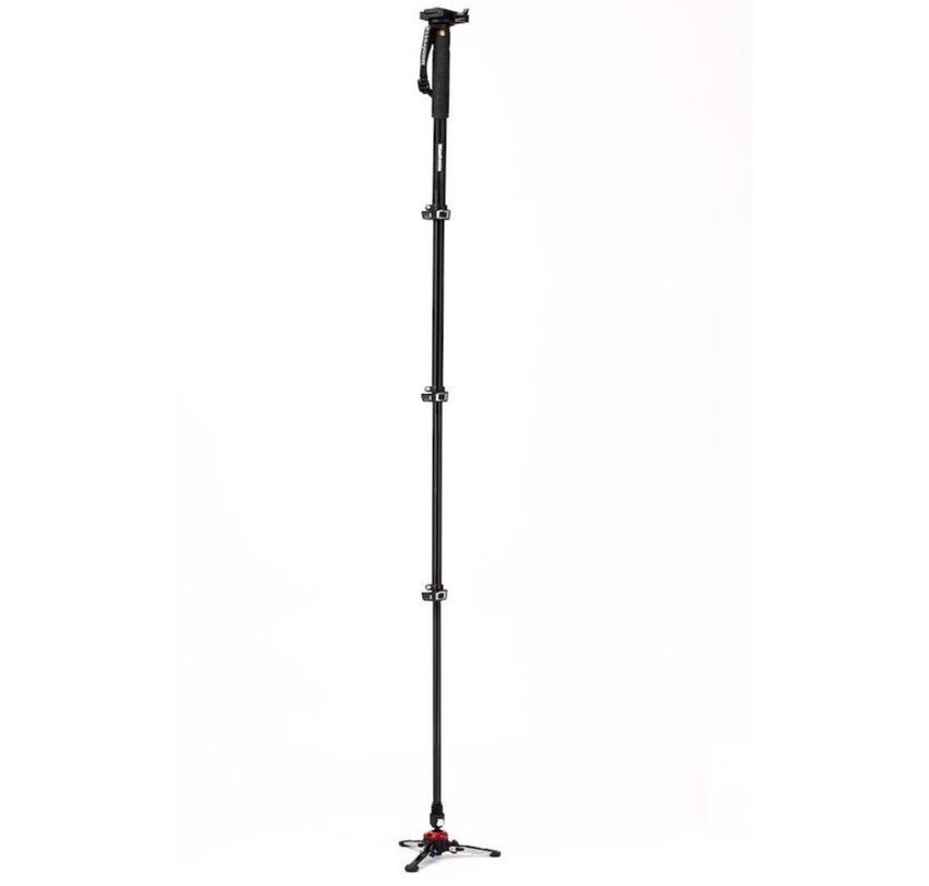 MANFROTTOXPRO Alu Video-Einbeinstativ mit 577 Adapter 4 Segmente