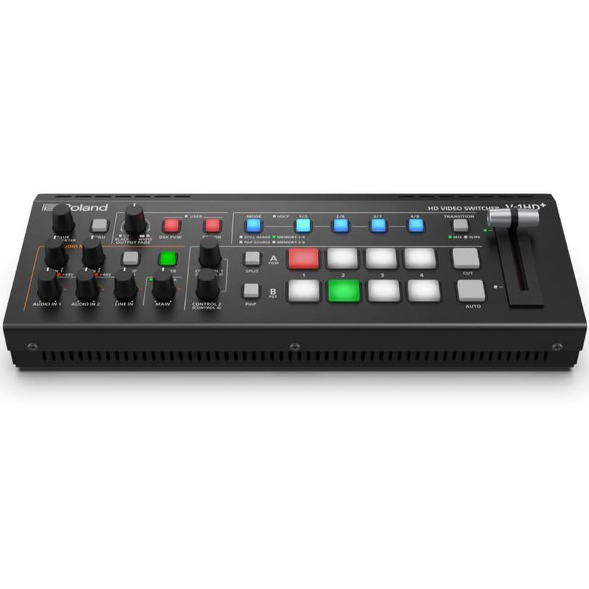 Roland V-1HD+,  Tragbarer 4-Channel HD Video Switcher mit Scaler & 2x MIC PRE-AMPS