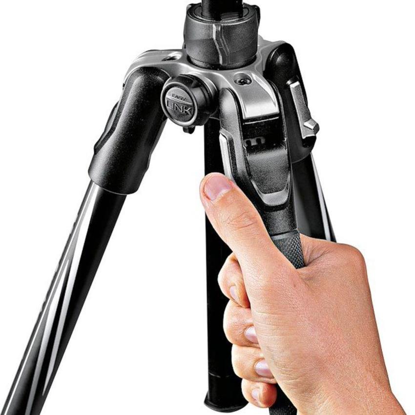 MANFROTTO Befree Advanced Alu Reisestativ Twist mit Kugelkopf, schwarz, inkl. Tragetasche