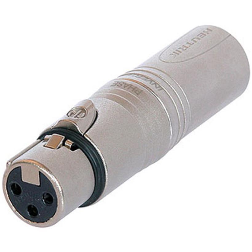 Neutrik 3pol-XLR Kabelbuchse - 3pol-XLR Kabelst. (2-3 gekr.) Serie: Adapter XLR-3-KA-ST/XLR-3-KA-BU