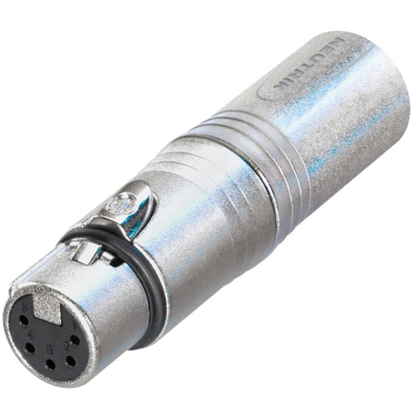 Neutrik 3pol-XLR Kabelstecker - 5pol-XLR Kabelbuchse Serie: Adapter XLR-3-KA-ST/XLR-5-KA-BU