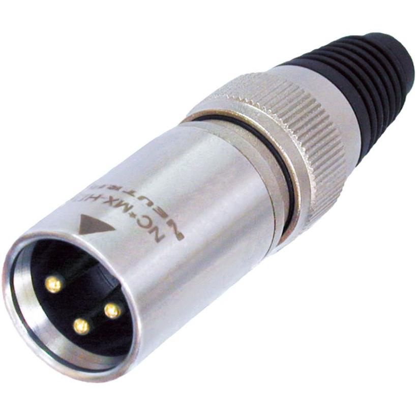 Neutrik 3pol-XLR strapazierfähiger Kabelst. Metallgehäuse, Goldkontakte  IP65 !! ABVERKAUF !!