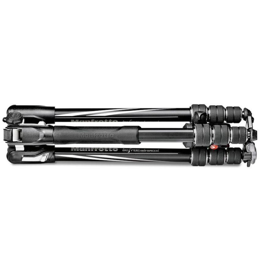MANFROTTO Befree Advanced Alu Reisestativ Twist mit Kugelkopf, schwarz, inkl. Tragetasche
