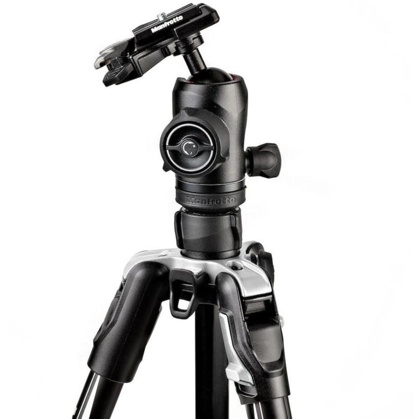 MANFROTTO Befree Advanced Alu Reisestativ Twist mit Kugelkopf, schwarz, inkl. Tragetasche