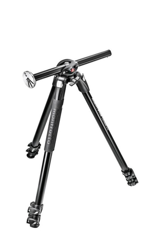 MANFROTTO  290 Dual Alu Stativ mit 3-Wege-Neiger, 3 Segmente 