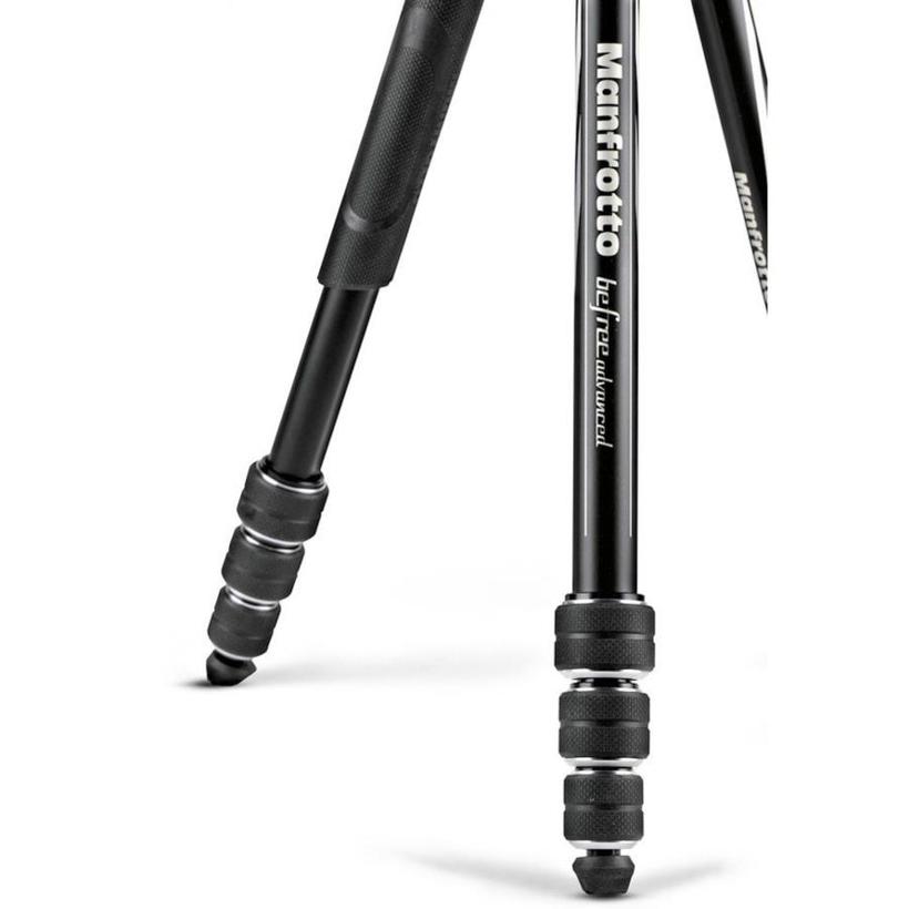 MANFROTTO Befree Advanced Alu Reisestativ Twist mit Kugelkopf, schwarz, inkl. Tragetasche