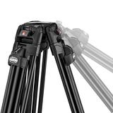 MANFROTTO Videokopf 526 Pro mit Stativ 645 Fast Twin Alu und Tasche