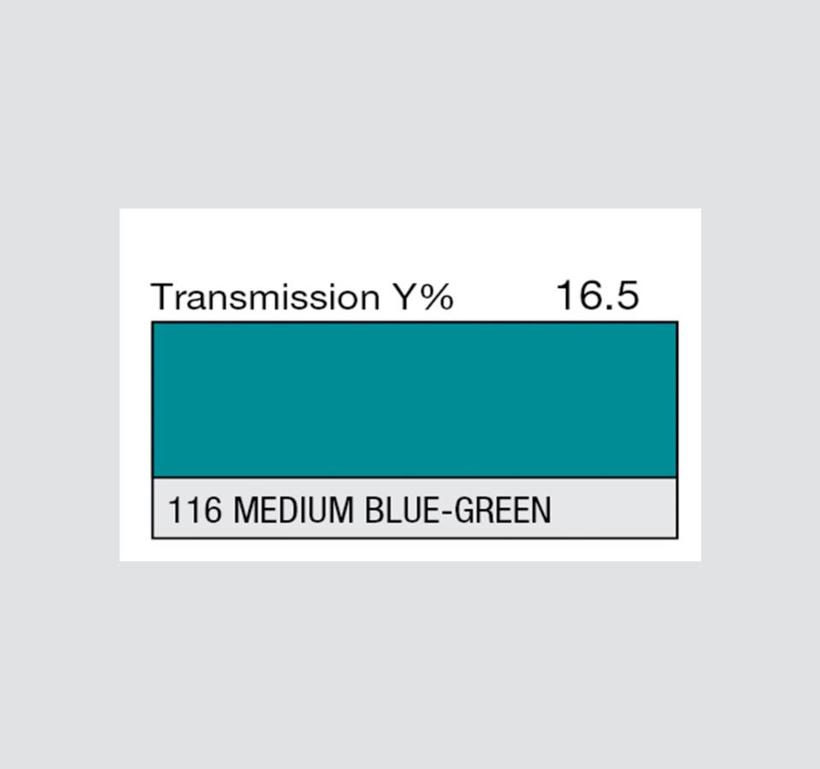 LEE-Filters, Nr. 116, Rolle 762x122cm normal, Medium Blue-Green