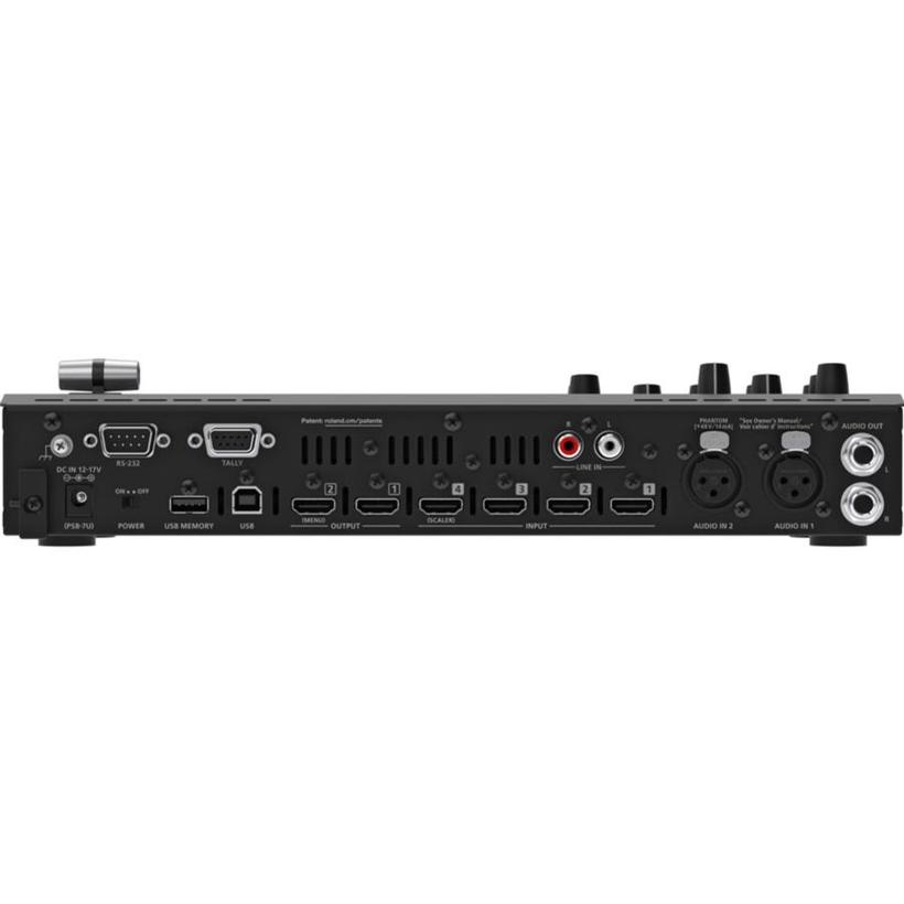 Roland V-1HD+,  Tragbarer 4-Channel HD Video Switcher mit Scaler & 2x MIC PRE-AMPS