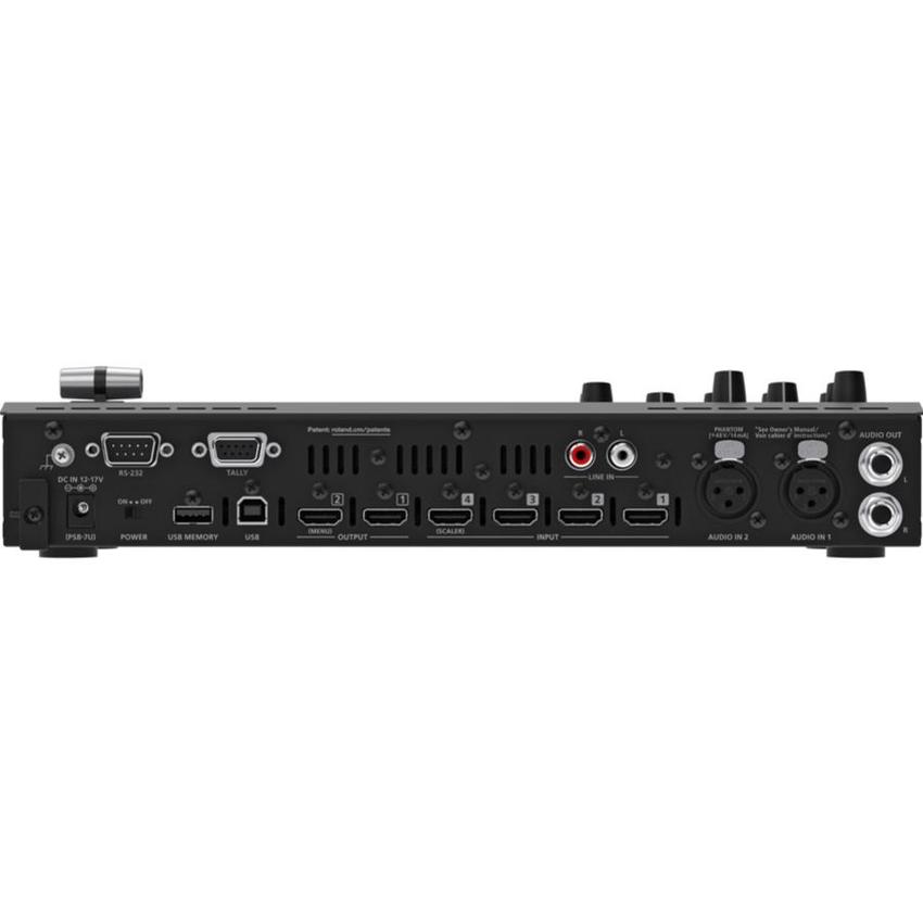 Roland V-1HD+,  Tragbarer 4-Channel HD Video Switcher mit Scaler & 2x MIC PRE-AMPS