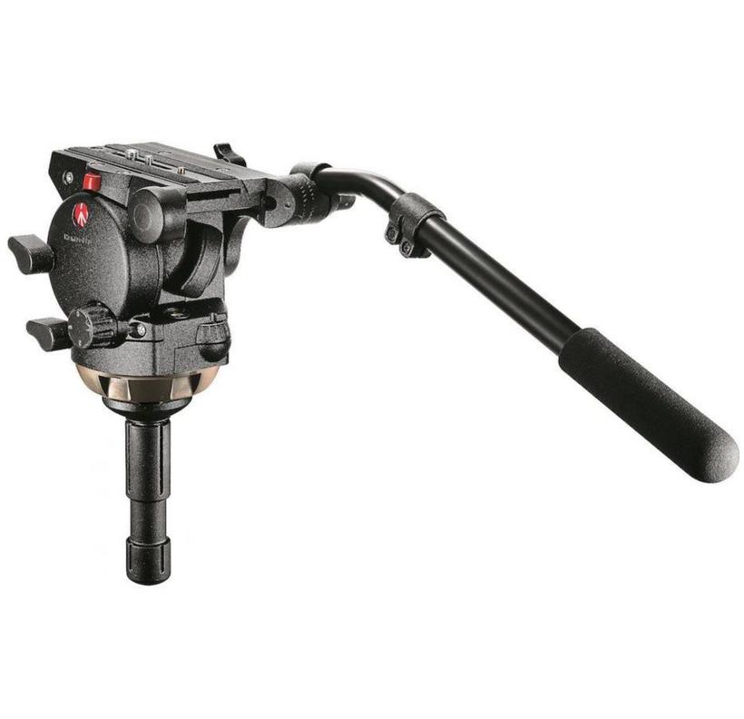 MANFROTTO Videokopf 526 Pro mit Stativ 645 Fast Twin Alu und Tasche