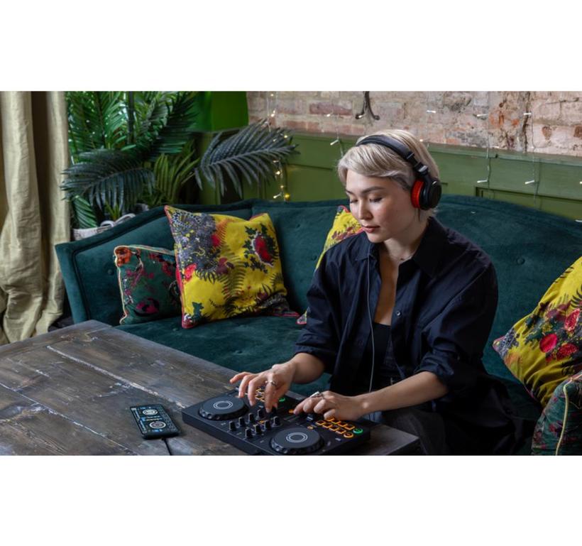 Kompakter 2-Kanal DJ-Controller, Einstiegsklasse, für rekordbox, Serato DJ Lite, djay