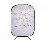 Manfrotto Urban Collapsible 1.5x2.1m Classic Red/Distressd White Brick