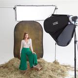 Manfrotto Vintage Hintergrund faltbar (1,5 x 2,1m) Tobacco/Olive