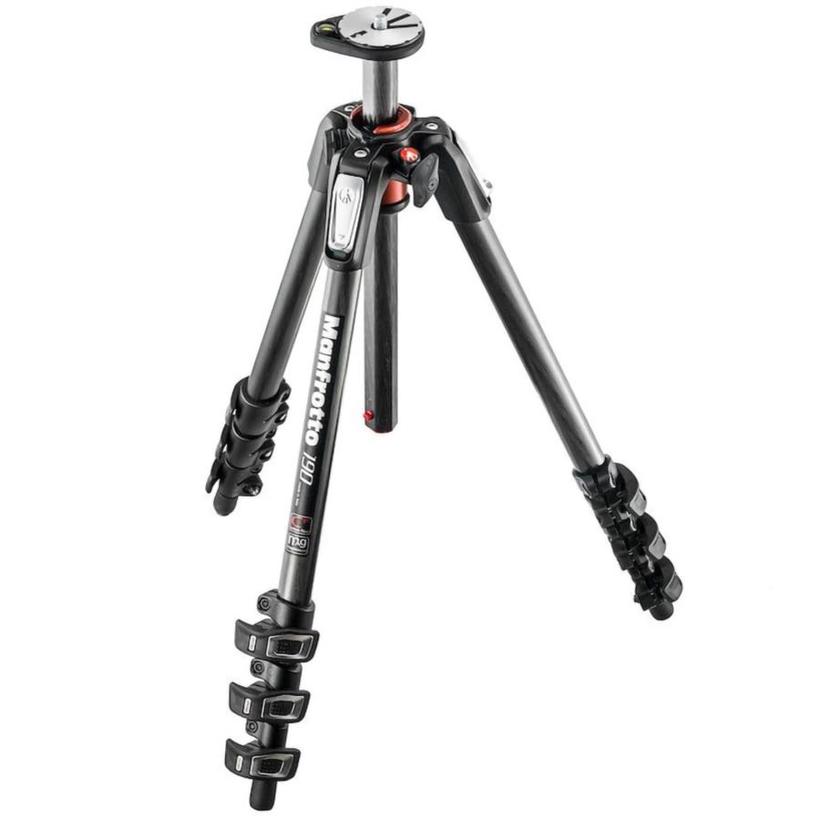 MANFROTTO 190 Carbon Stativ QPL, 4 Segmente 