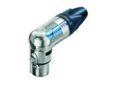 Neutrik 4pol-XLR Winkelkabelbuchse, vernickeltes Gehäuse, Silber beschichtete Kontakte !! ABVERKAUF !! SONDERPREIS !!
