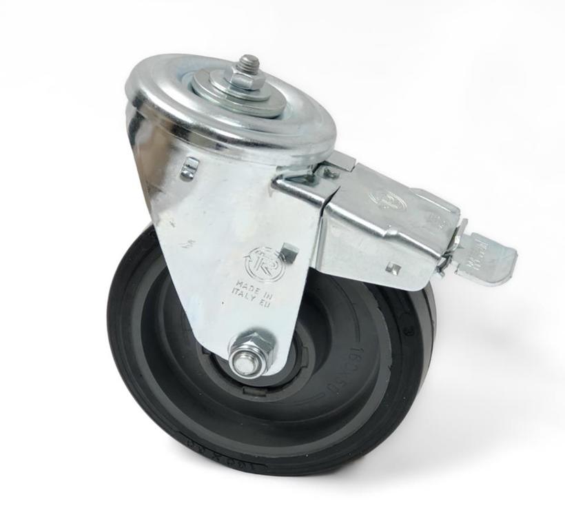 MANFROTTO WHEEL SET 160MM W/BRAKES (3 wheels per set) M10 THREAD ATTACHMENT