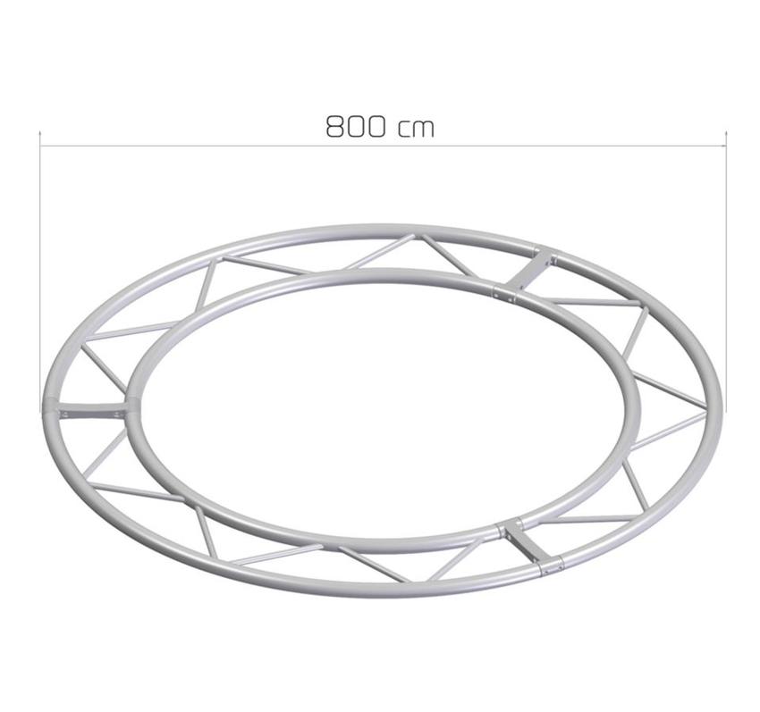 Litec FX25SC800A8P Horizontal ST 25 cm. flat - Circle ext. diam. cm. 800, 8 sect.