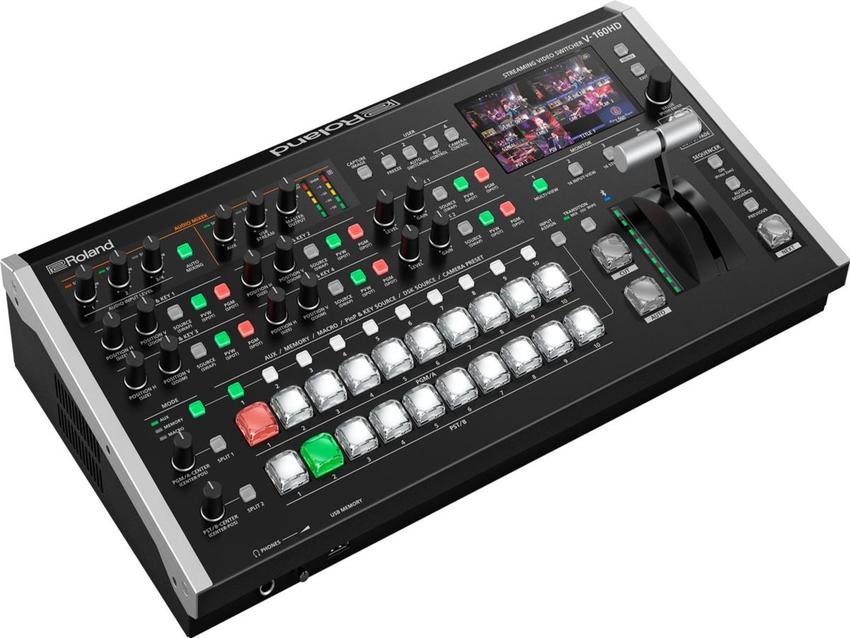 Roland V-160 HD Streaming Video Switcher IN: 8x HDMI / 8x SDI, OUT: 3x HDMI / 3x SDI, USB-C, RJ45