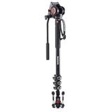 MANFROTTO XPRO Video-Einbeinstativ Aluminium mit Kopf 4 Segmente