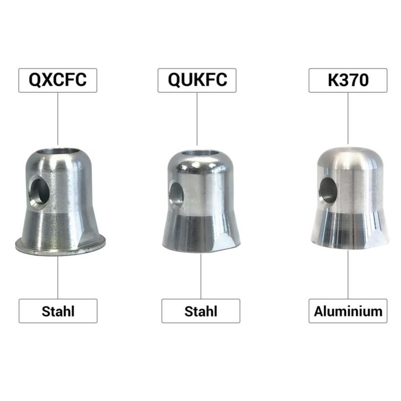 Litec K370-4   SET (4 Stück)  (inkl. M10 Senkkopf-Schraube) Half truss spigot + 1 steel pin + 1 R-spring (not for Dado)