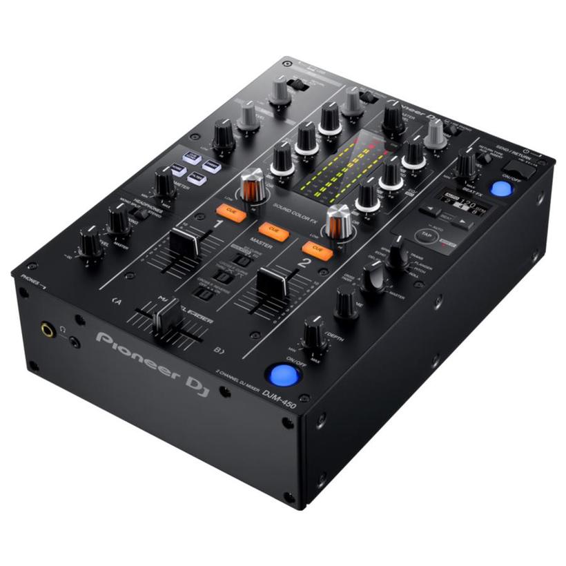 Pioneer DJM-450, DJ-Mixer, 2 Kanäle, SCHWARZ 