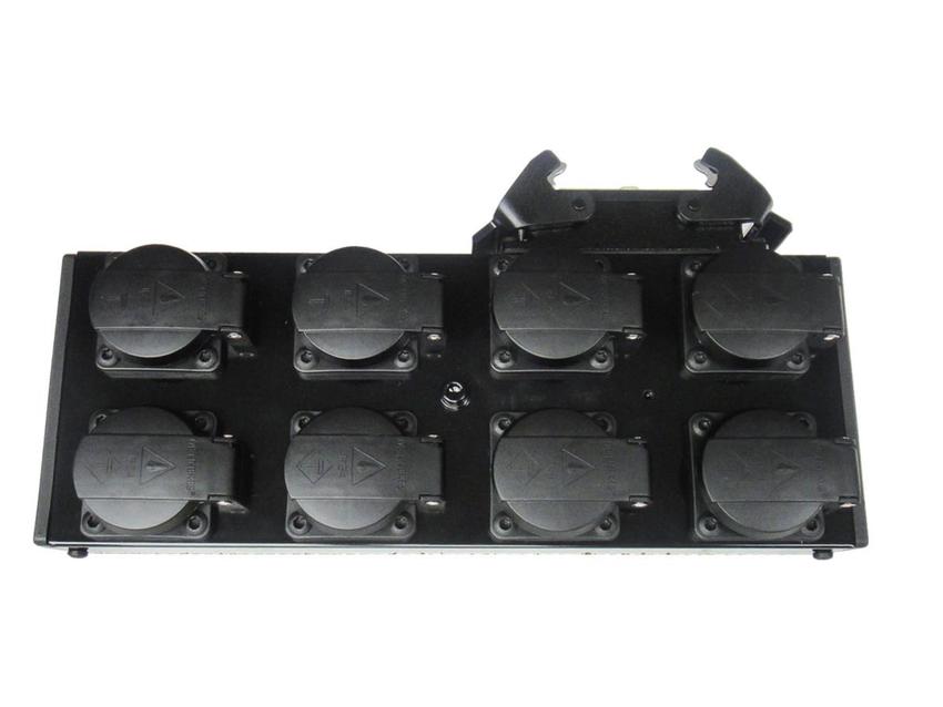 Ultralite Powerbox 8 (Alu), SCHWARZ IN 1x HB16 /  OUT 8x Schuko