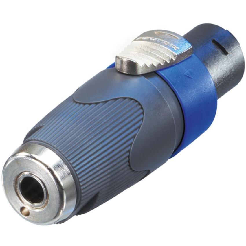 Neutrik Adapter von NL4FC zu 1/4" 2 poligem Klinkenstecker Serie: Adapter Speakon-KA-BU/6.35-ST