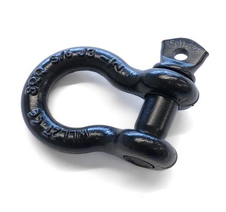 Schäkel Black Pin hochfest, geschweifte Form, verzinkt, mit Augenbolzen (Schraubbolzen), 2.00 to Tragfähigkeit,