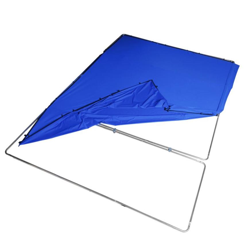 MANFROTTO Chroma Key FX Background Blue 4m x 2.9m (Kit mit Stoff und Rahmen)