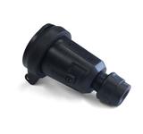 CEE Mennekes Kupplung 16A/230V,  Farbe: SCHWARZ, IP54, 2 p+PE, Schraubkontakt bis 3 x 2,5 mm², Klappdeckel