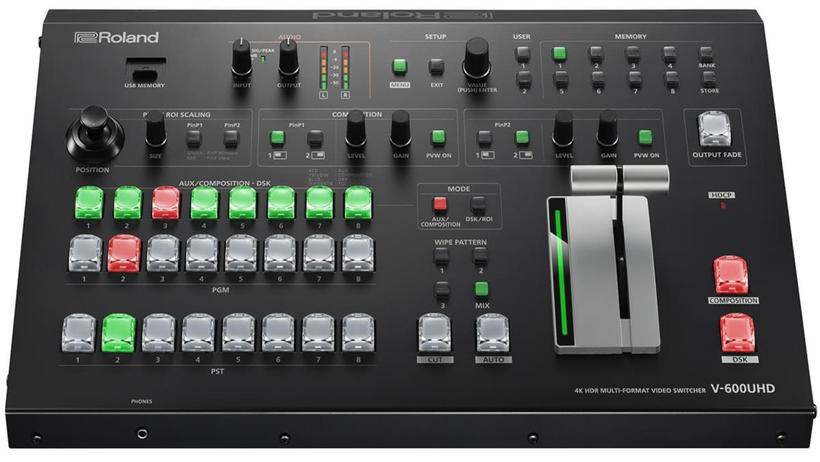 Roland V-600UHD 4K HDR Multi-format Video Switcher 4x HDMI in, 2x SDI in, 3x HDMI out, 1x SDI out