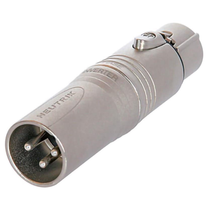 Neutrik 3pol-XLR Kabelstecker - 5pol-XLR Kabelbuchse Serie: Adapter XLR-3-KA-ST/XLR-5-KA-BU