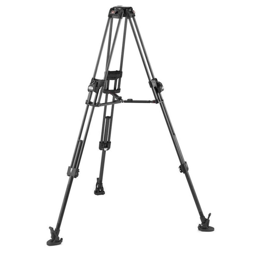 MANFROTTO Videokopf Nitrotech 608 mit Stativ 645 Fast Twin Alu und Tasche