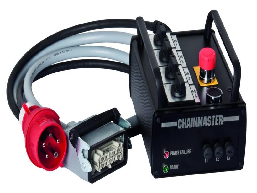 ChainMaster Handsteuerung D8-Basic 4-ch Typ III, IN CEE-16/5,4 Anwahlschalter Heben/Senken, Not-Aus-Taster,