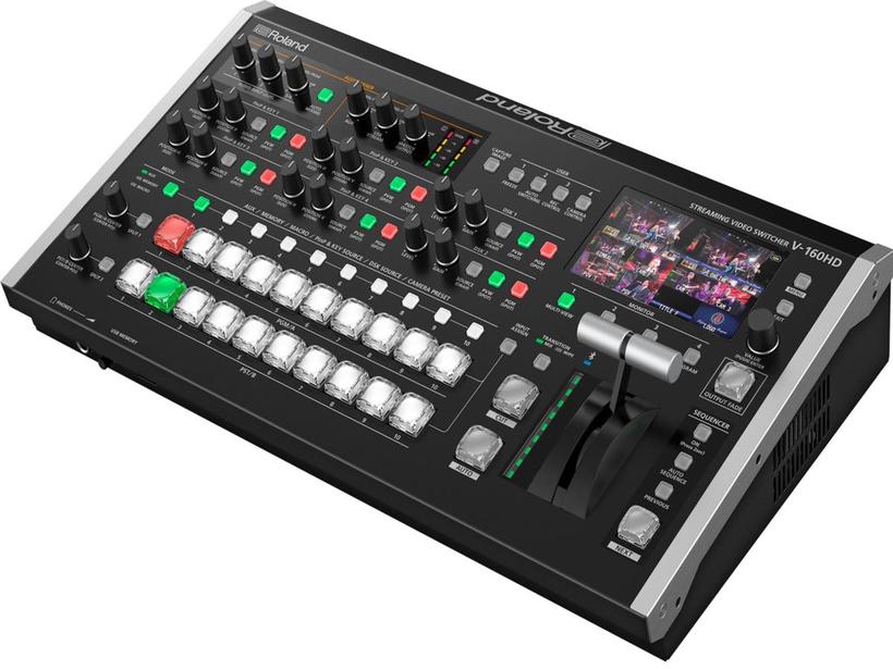 Roland V-160 HD Streaming Video Switcher IN: 8x HDMI / 8x SDI, OUT: 3x HDMI / 3x SDI, USB-C, RJ45