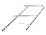 Nivtec Treppengeländer, H: 100 cm, Endstück Anstelltreppe B: 350 mm, auf Bühne endend