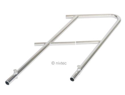 Nivtec Treppengeländer, H: 100 cm, Endstück Anstelltreppe B: 350 mm, auf Bühne endend