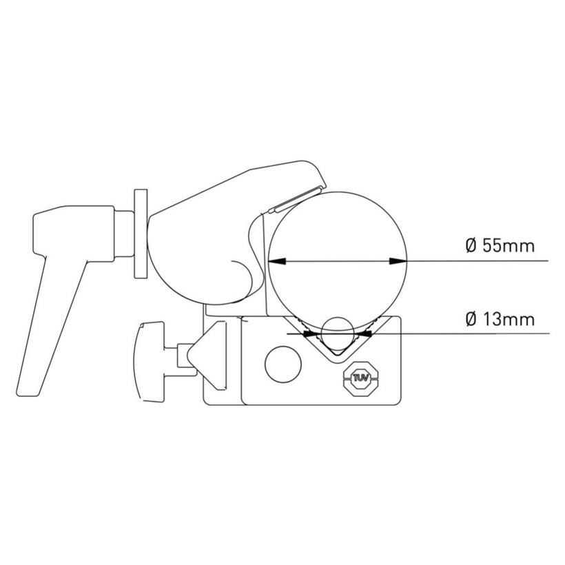 MANFROTTO 035 Super Clamp Multifunktionsklemme -->13-55mm Klemmbereich