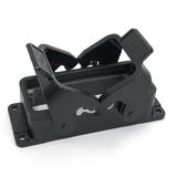 Harting HB-16 agg QB, Anbaugehäuse, SCHWARZ Niedrige Bauform, 2 seitliche Bügel und Gummilippe