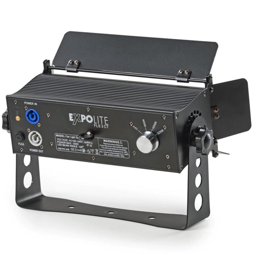 EXPOLITE Fluter FLS 3CT WW/NW/CW, PowerCon IN/OUT inkl. Flügeltor, IP20