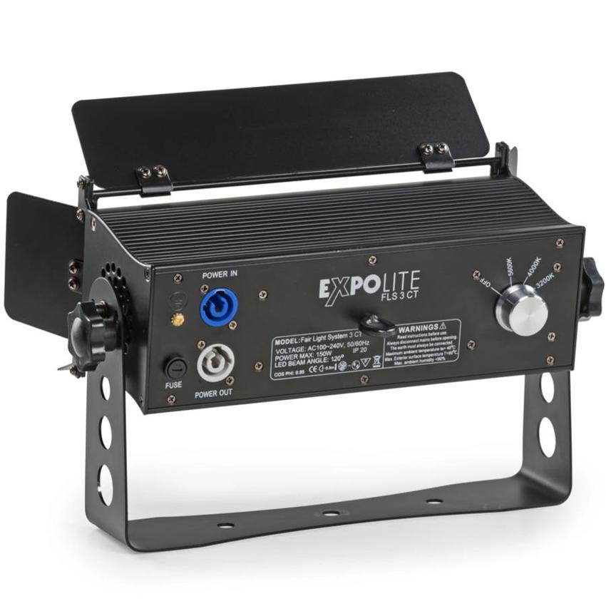 EXPOLITE Fluter FLS 3CT WW/NW/CW, PowerCon IN/OUT inkl. Flügeltor, IP20